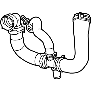 Jeep 68251833AC HOSE AND CLAMP Radiator Outlet