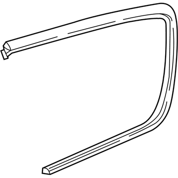 Chrysler 68370851AB MOLDING Quarter Trim Rear Glass