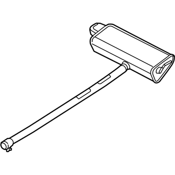 Jeep 68304163AA MUFFLER AND TAILPIPE Exhaust