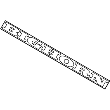 Ram 68358490AA NAMEPLATE Tailgate Big Horn