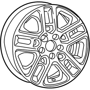 Jeep 5VN861AUAB WHEEL Aluminum