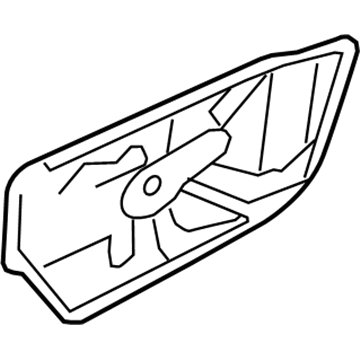 Dodge 68030727AA PANEL CARRIER PLATE Sliding Door