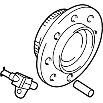 Ram 68185437AD HUB AND BEARING Brake Front