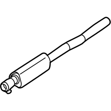 Jeep 68264620AA RESONATOR AND PIPE Exhaust