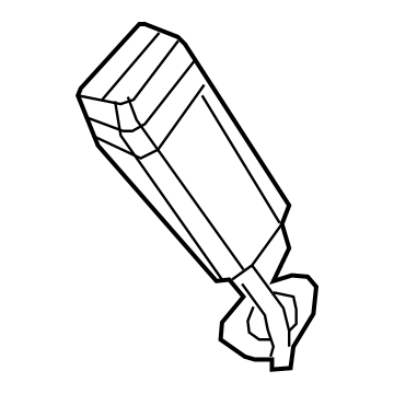 Jeep 6KC72TX7AE BUCKLE ASSY BUCKLE ASSY-S/BELT Left