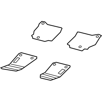 Mopar 6LJ75TX7AB Mat Kit Front & Rear Slush