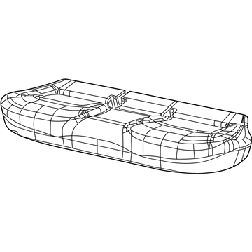 Jeep 6UU53LT5AA COVER Rear Seat Cushion 2nd Row
