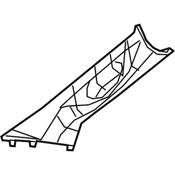 Ram 6NF771XTAD MOLDING A PILLAR Includes Screw Caps