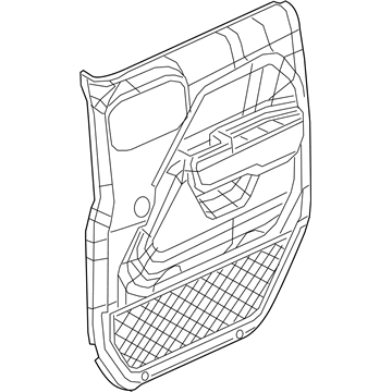 Jeep 5ZW851A3AD PANEL ASSEMBLY Front Door Trim