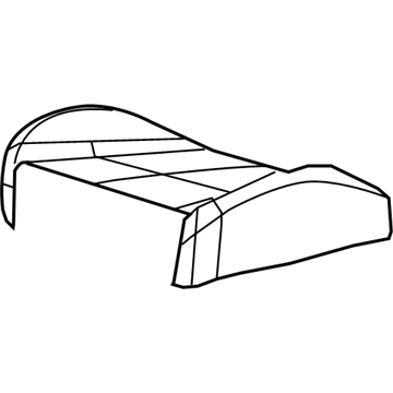 Mopar 1HL701J3AA Cover Front Seat Cushion 1HL701J3AA Mopar Cover Front Seat Cushion Illustration 1 of 1