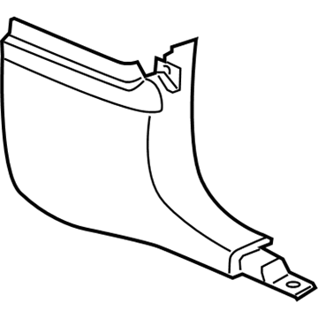 Dodge 1ZA03DX9AC PANEL Cowl Side Trim