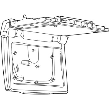 Jeep 1WR23DX9AF VIDEO SCREEN Digital Versatile Disc 9" Seat Back Screen With Bezel