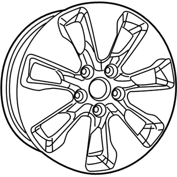 Mopar 5SQ161STAA Wheel Aluminum