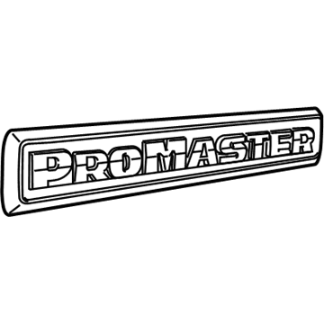 Ram 68211249AA NAMEPLATE Front Door Promaster