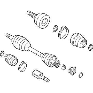 Jeep 68249358AA SHAFT Axle Half