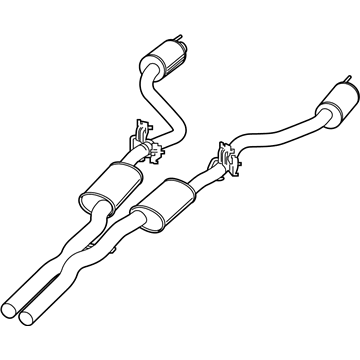 Dodge 68293974AC MUFFLER AND TAILPIPE Exhaust