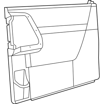 Dodge 1UU40DX9AA PANEL Sliding Door Trim