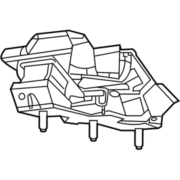 Ram 68185822AA BRACKET AND INSULATOR Transmission Support