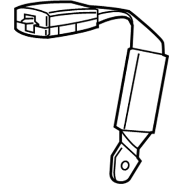 Jeep 6AC54TX7AC BUCKLE ASSY BUCKLE ASSY-S/BELT Center