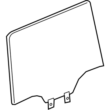 Ram 68340078AD GLASS Rear Door Quad