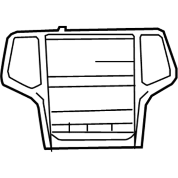Mopar 1UQ63DX9AA Bezel Instrument Panel Center 1UQ63DX9AA Mopar Bezel Instrument Panel Center Illustration 1 of 1