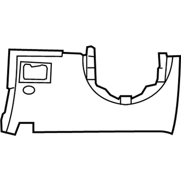 Mopar 1UQ90DX9AA Cover Steering Column 1UQ90DX9AA Mopar Cover Steering Column Illustration 1 of 1