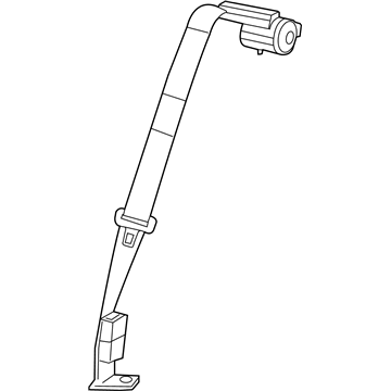 Mopar 5UZ251C5AA Seat Belt 2ND Rear Center