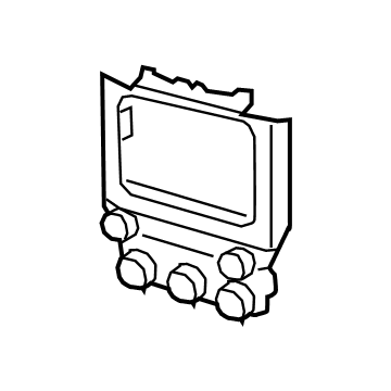 Ram 68340287AC CENTER STACK Lower AC/Heater Controls without Display