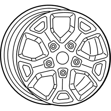 Jeep 6BZ391XFAA WHEEL Aluminum