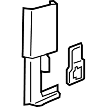 Jeep 6EN01TX7AA MOLDING B Pillar Mid Section, Seat Belt Pass Through At Lower Mounting
