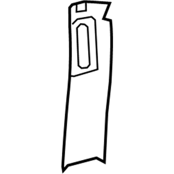 Jeep 6BM23TX7AC MOLDING B Pillar Upper