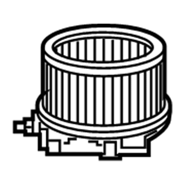 Jeep 68301851AB MOTOR Blower with Wheel