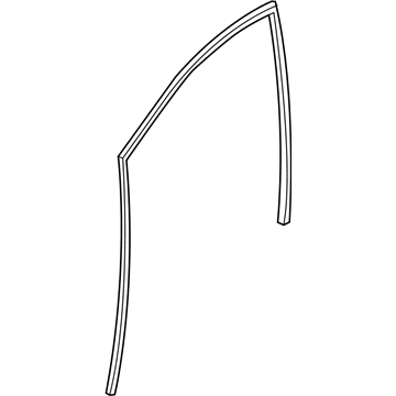 Chrysler 68188784AC WEATHERSTRIP Front Door Glass