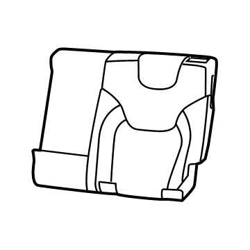 Jeep 6ST29LT5AA COVER Rear Seat Back Left