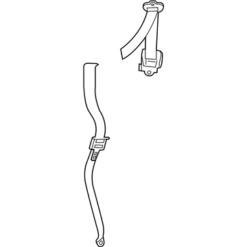 Dodge 5HP641J3AG SEAT BELT Rear Outer