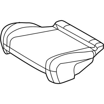 Mopar 5RV06DX9AA Cover Rear Seat Cushion 2ND Row 5RV06DX9AA Mopar Cover Rear Seat Cushion 2ND Row Illustration 1 of 1