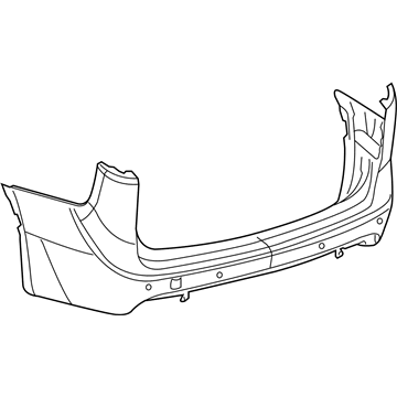 Chrysler 68312625AD FASCIA Rear Primed