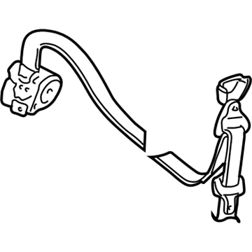 Mopar 5HG361D5AL Seat Belt Rear Outer