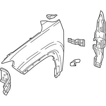 Jeep 68243850AA FENDER Includes 1,2,4,5,6,7