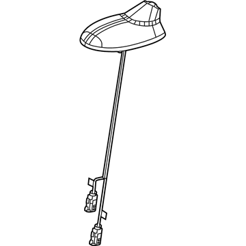 Jeep 68445453AA ANTENNA Cable & Base Assy