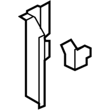 68110351AA Mopar Reinforcement D Pillar Illustration 1 of 1
