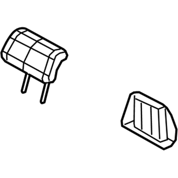 Mopar 5PN15HL1AA Headrest Second Row Center