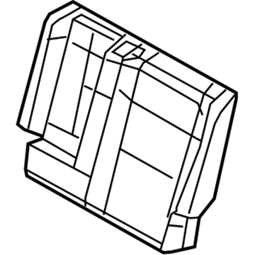Dodge 6VK29DX9AA COVER Rear Seat Back 3rd Row