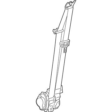 Dodge 1SV72LA8AD BELT AND RETRACTOR Front Seat