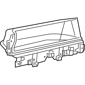 Mopar 68462947AA Bin Glove Box Upper Open 68462947AA Mopar Bin Glove Box Upper Open Illustration 1 of 1