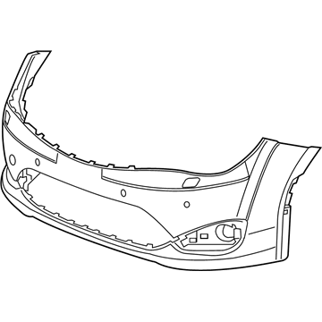 Mopar 68312404AB Fascia Front Primed