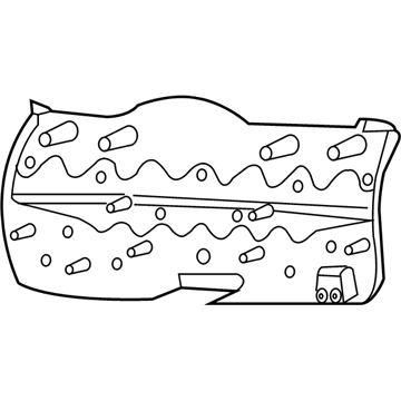 Jeep 1AZ45XDVAF PANEL Liftgate Trim Without Speakers