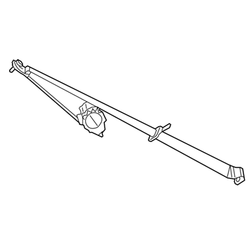 Mopar 1GE61DK7AA Seat Belt Rear Outer