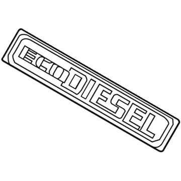 Ram 68164914AA NAMEPLATE Eco Diesel