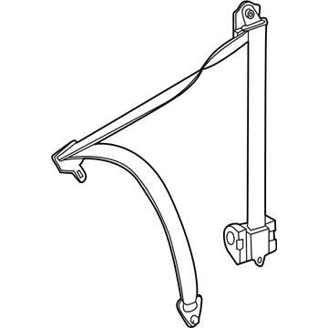 Dodge 1HQ42DX9AA SEAT BELT Front Outer